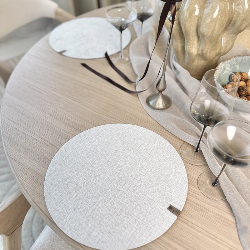 Stalo padėkliukai Amorej Dramblio Kaulo spalvos