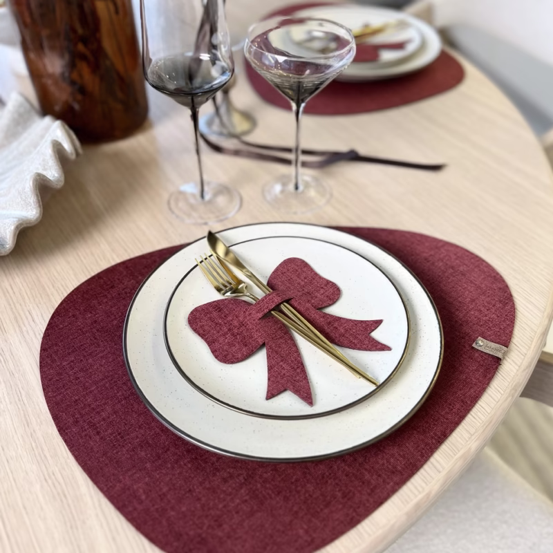 Stalo padėkliukai Amorej Raudonų Plytų spalvos